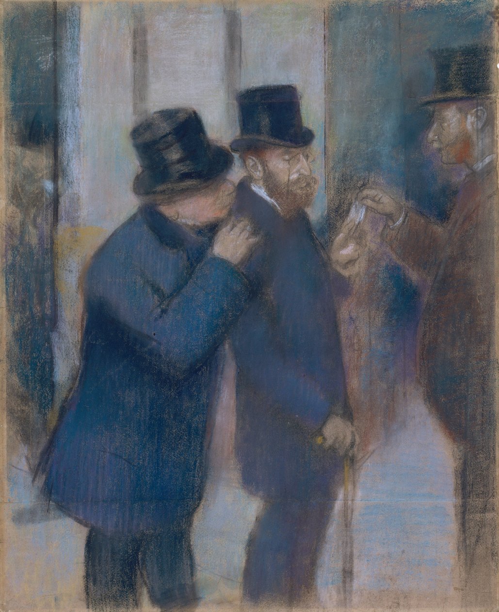 Portraits at the Stock Exchange (c.1878-79) by Edgar Degas