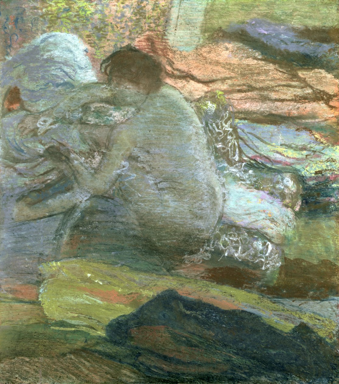 Seated Woman Drying Her Feet, c.1893 by Edgar Degas