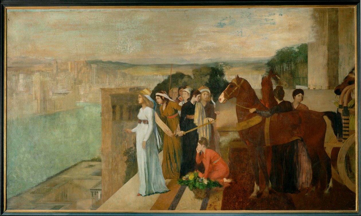 Semiramis Building Babylon by Edgar Degas