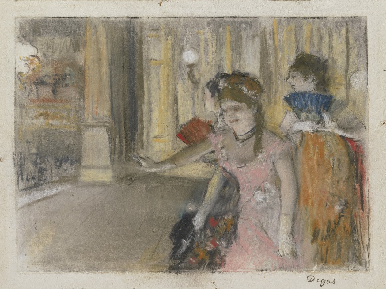 Singers on the Stage by Edgar Degas