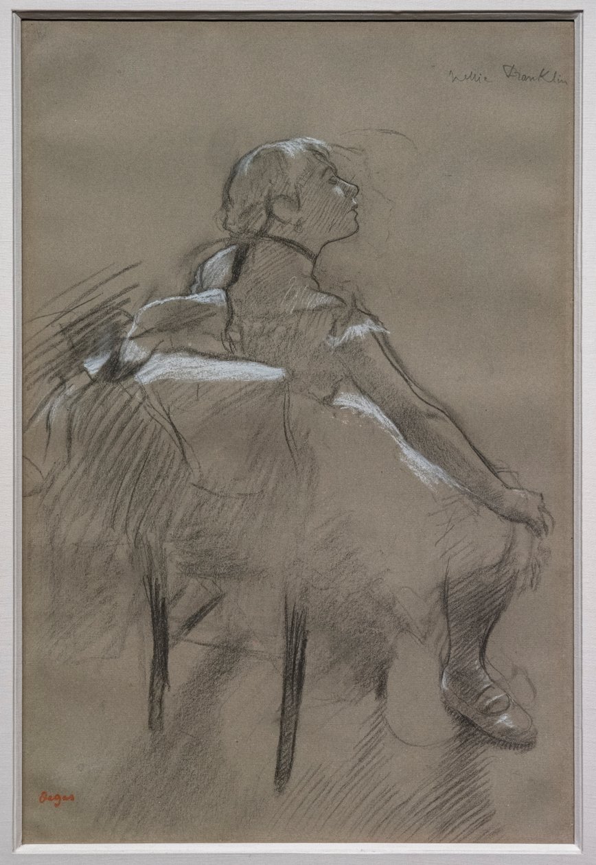 Sitting Dancer (Nelly Frankly) by Edgar Degas