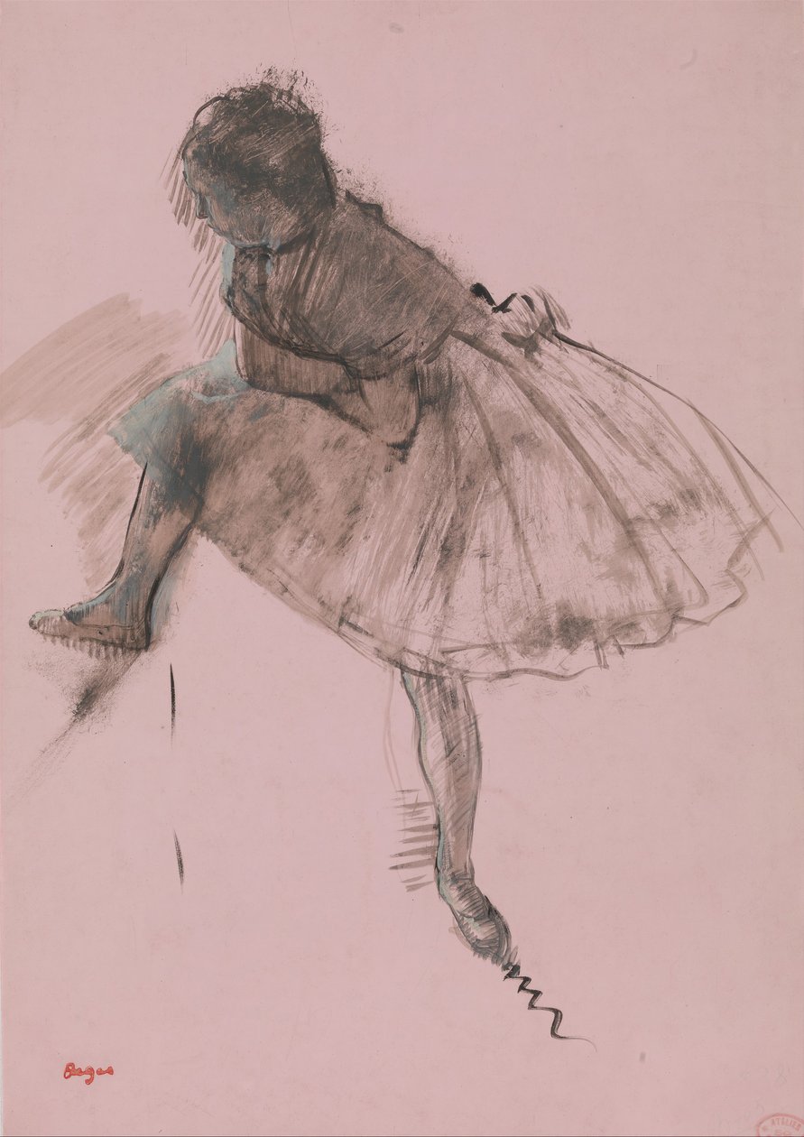 Study of a Ballet Dancer (detail) by Edgar Degas
