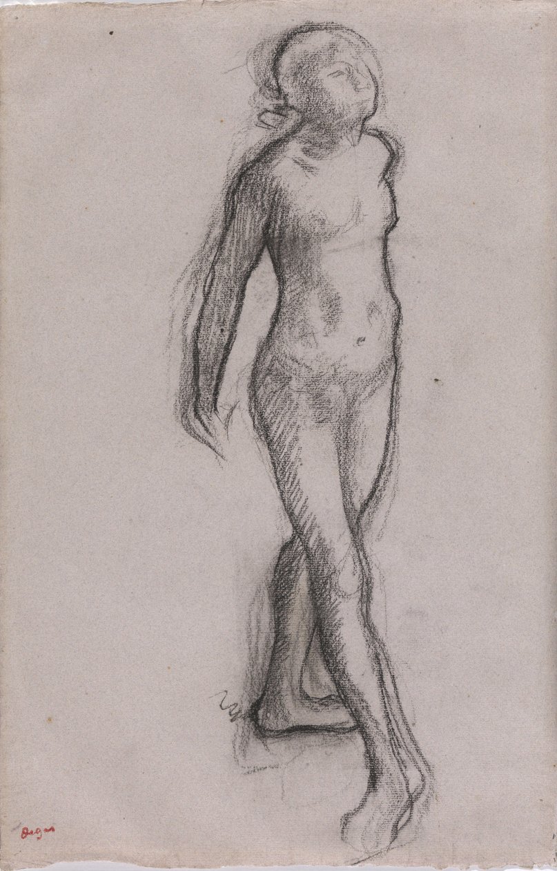 Study of a Nude Dancer by Edgar Degas