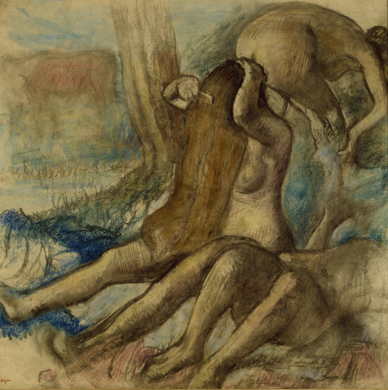 The Bathers, c.1890-1895 by Edgar Degas