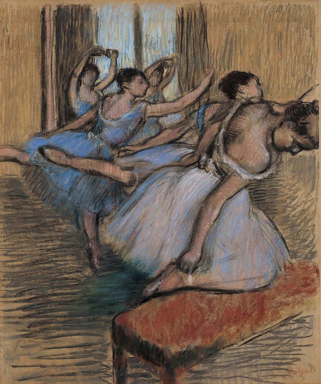 The Dancers, c.1900 by Edgar Degas