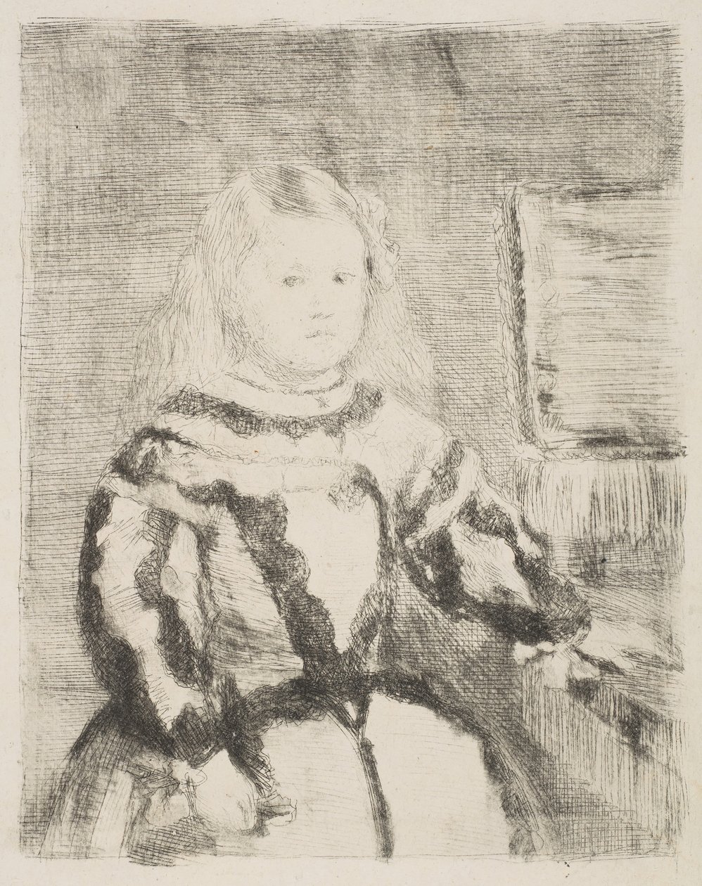 The Infanta Margarita, after Velázquez by Edgar Degas