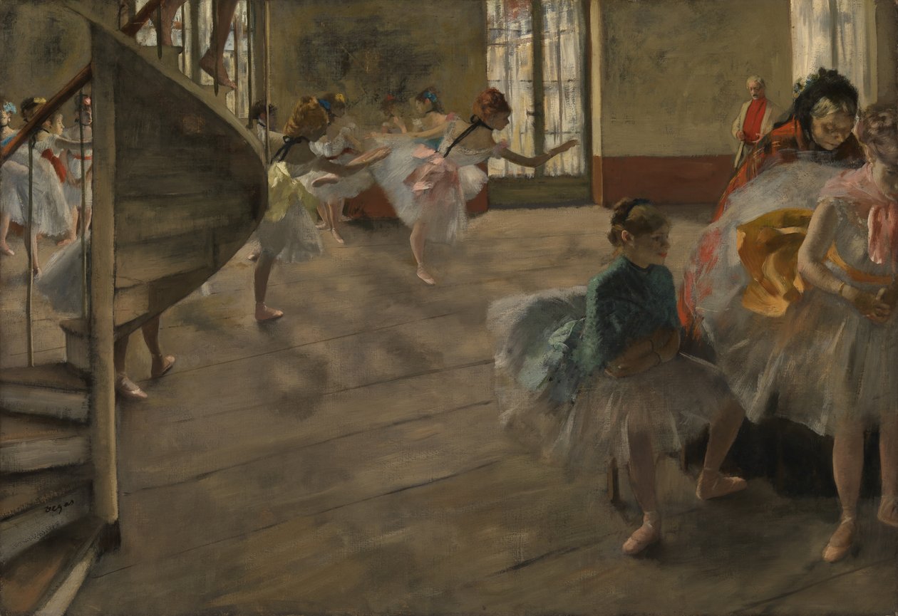 The Rehearsal, c.1877 by Edgar Degas