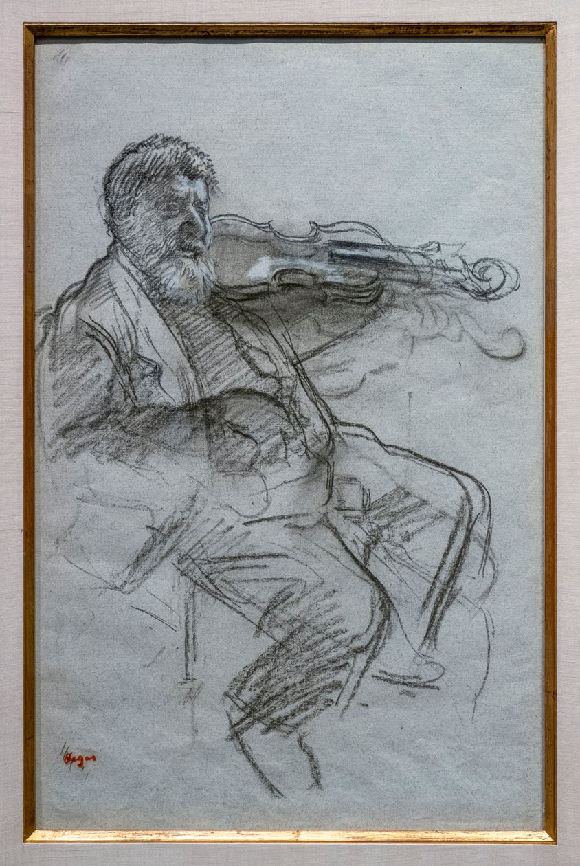 The Violinist by Edgar Degas