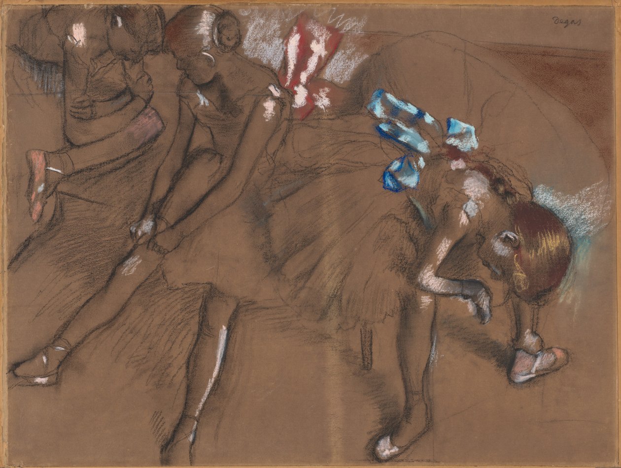 Three Dancers Resting by Edgar Degas: Buy fine art prints
