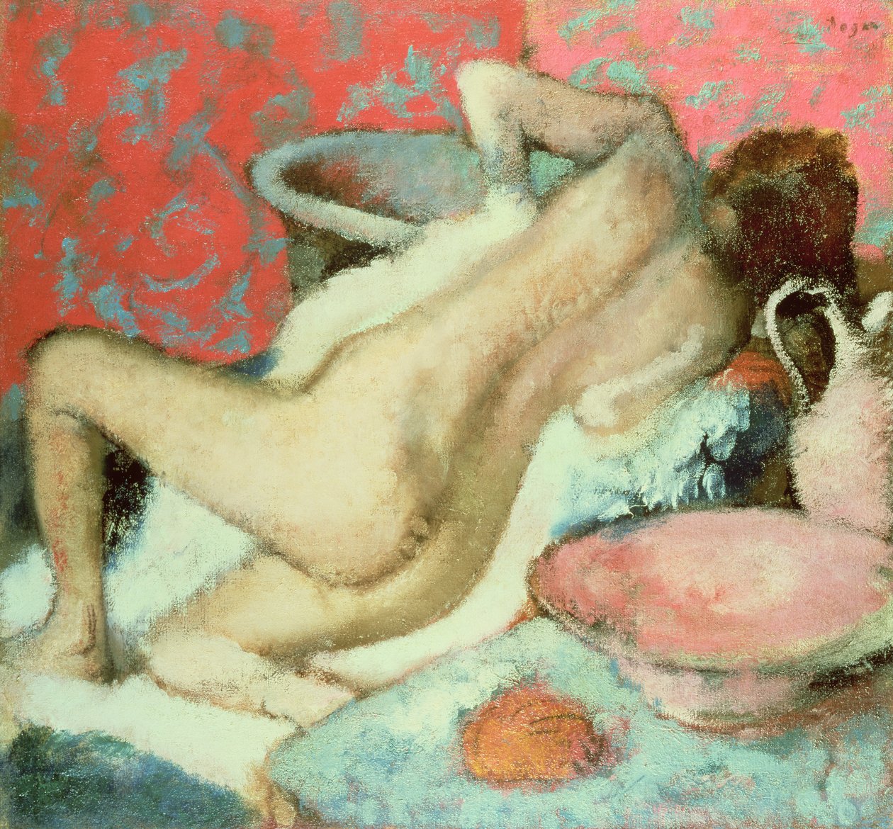 Woman drying herself, 1896 by Edgar Degas