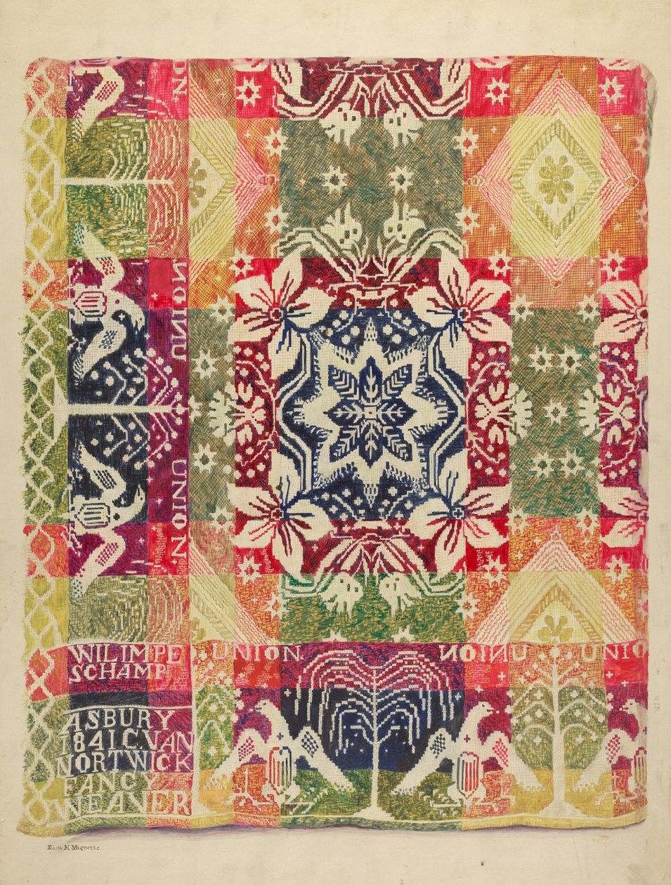 Double Faced Blanket by Edith Magnette