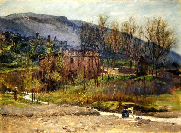 Tuscan Village by Edith Ridley Corbet: Buy fine art prints