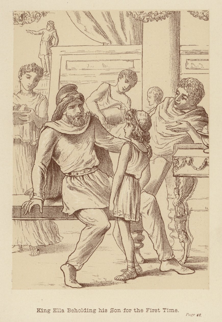 King Ella Beholding his Son for the First Time by Edith Scannell