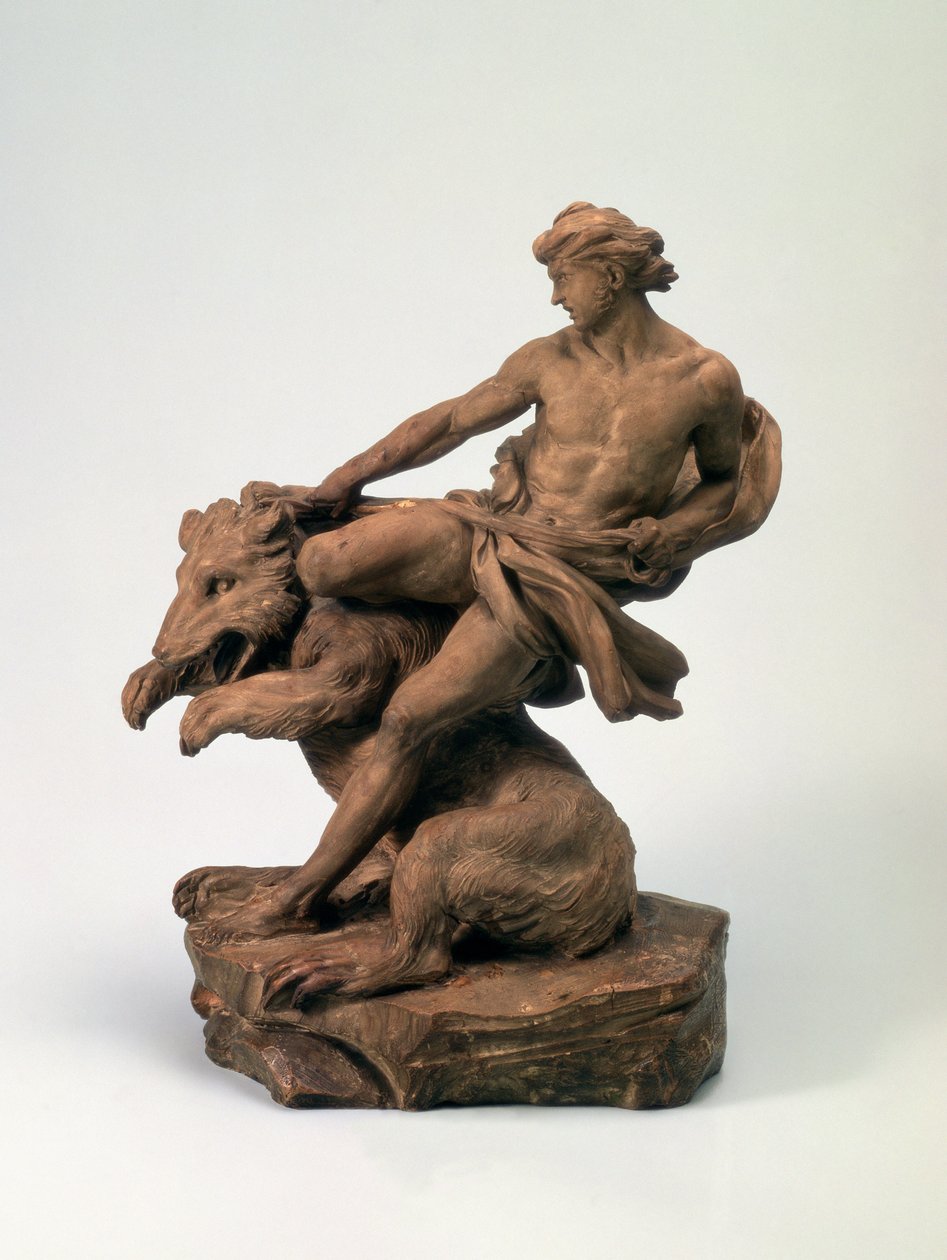 Athlete with a Bear by Edmé Bouchardon