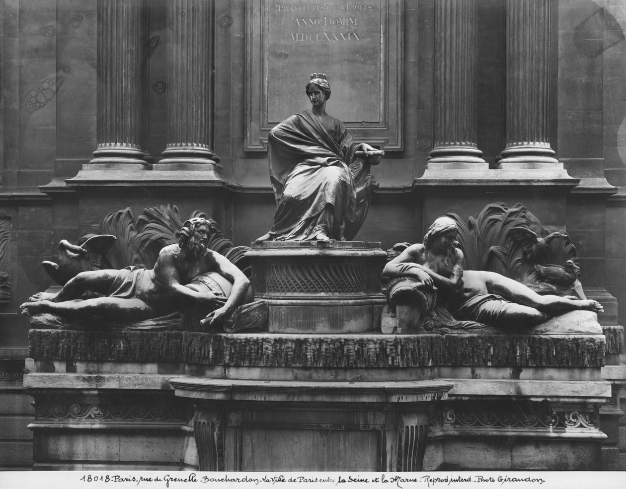 Fountain of the Four Seasons, rue de Grenelle, 1739-46 (detail) by Edmé Bouchardon