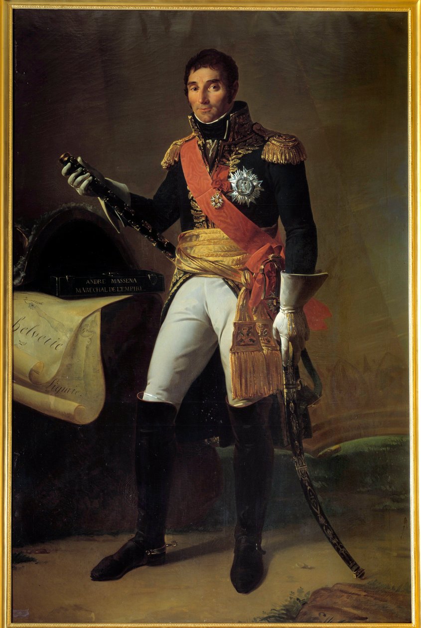 Portrait in Foot of Andre Massena, Duke of Rivoli, Prince of Essling, Marshal of Empire by Edme Adolphe Fontaine