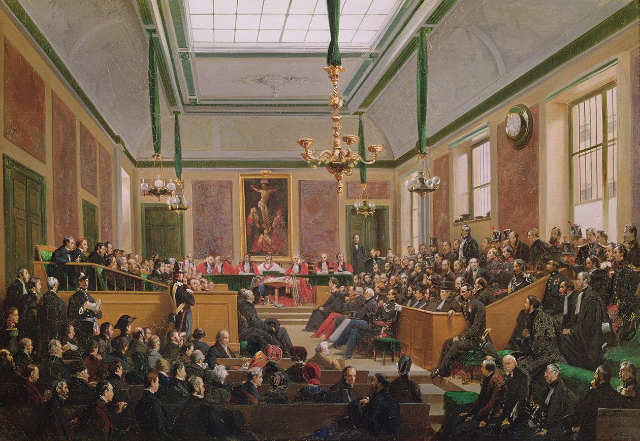 The High Court of Justice at Versailles, 7th March 1849 by Edme Adolphe Fontaine