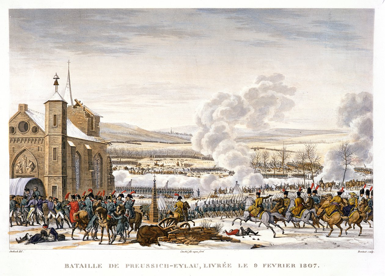 The Battle of Eylau, Germany, 9th February 1807 by Edme Bovinet