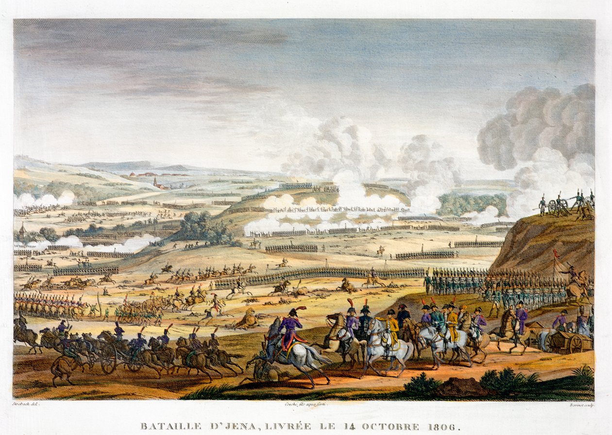 The Battle of Jena, Germany, 14th October 1806 by Edme Bovinet