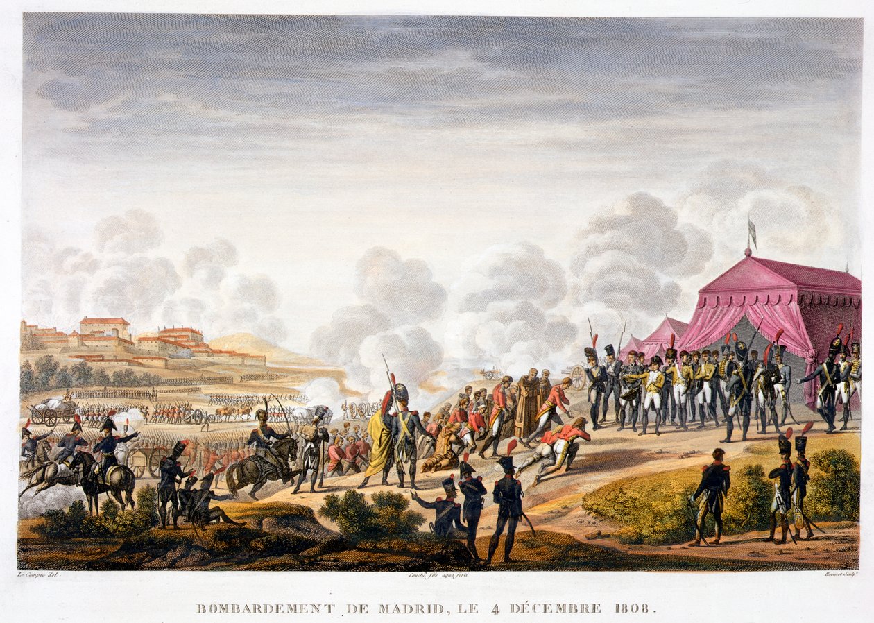 The Bombardment of Madrid, Spain, 4th December 1808 by Edme Bovinet