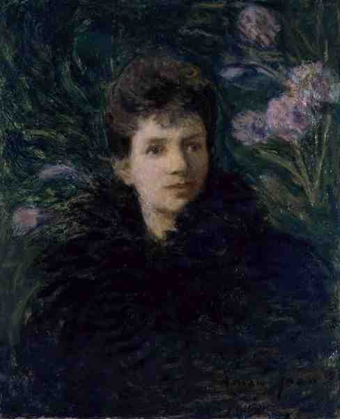 Young Woman with Violets, c.1910 by Edmond François Aman Jean