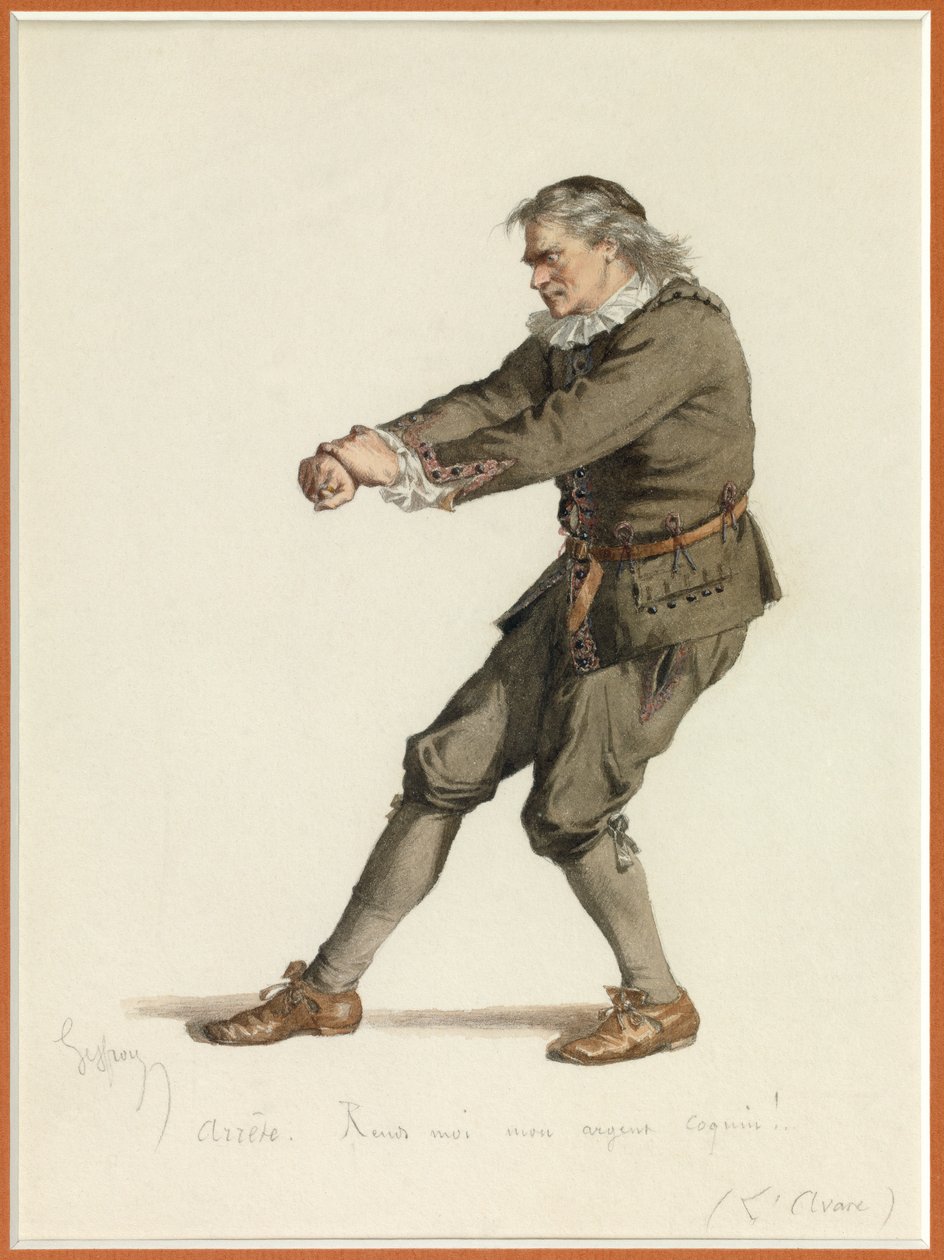 Portrait of Harpagon by Edmond Aime Florentin Geffroy