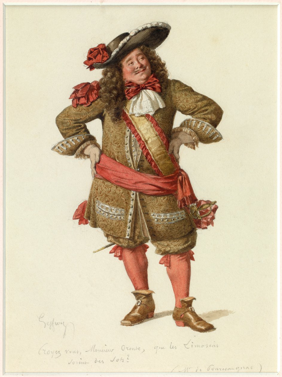 Portrait of Monsieur de Pourceaugnac by Edmond Aime Florentin Geffroy
