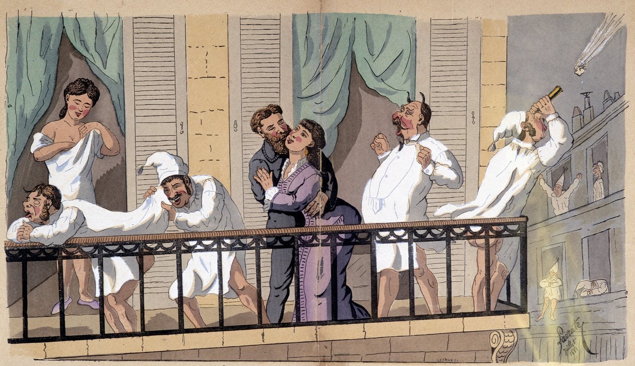 Nights are so hot! - social cartoon by Lavrate by Edmond Lavrate