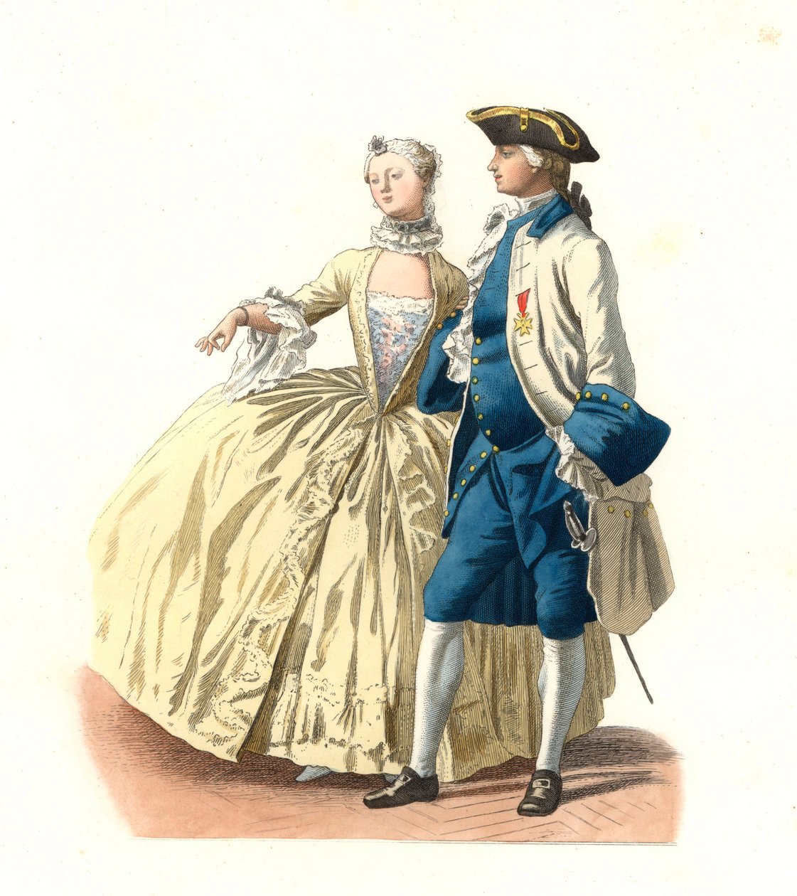 Officer Governor of Marseille and Lady of Quality, France by Edmond Lechevallier Chevignard