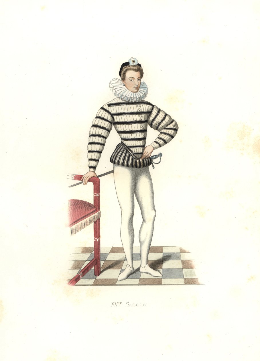 Portrait of Saint-Megrin, France by Edmond Lechevallier Chevignard