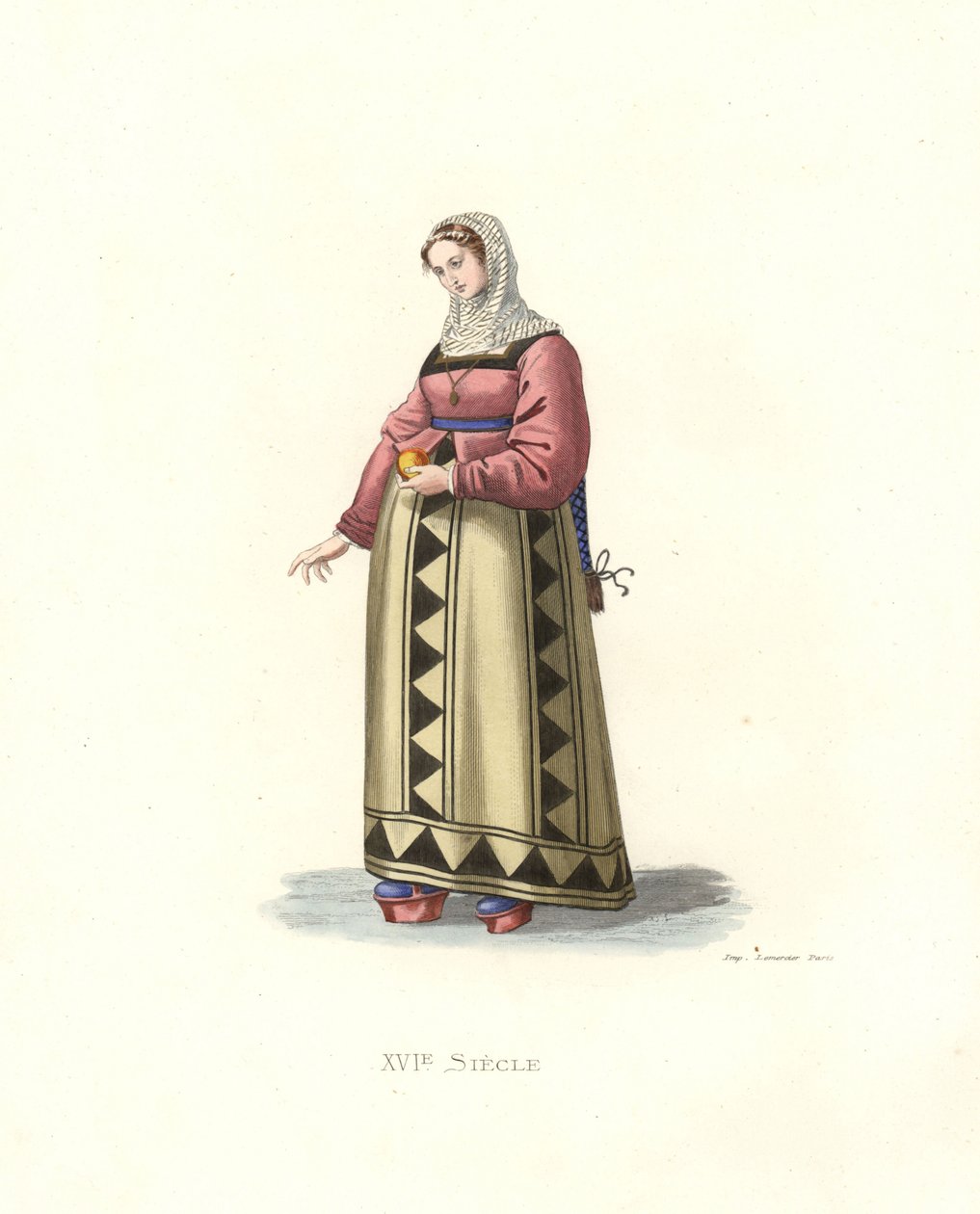 Woman of Burgos, Spain by Edmond Lechevallier Chevignard