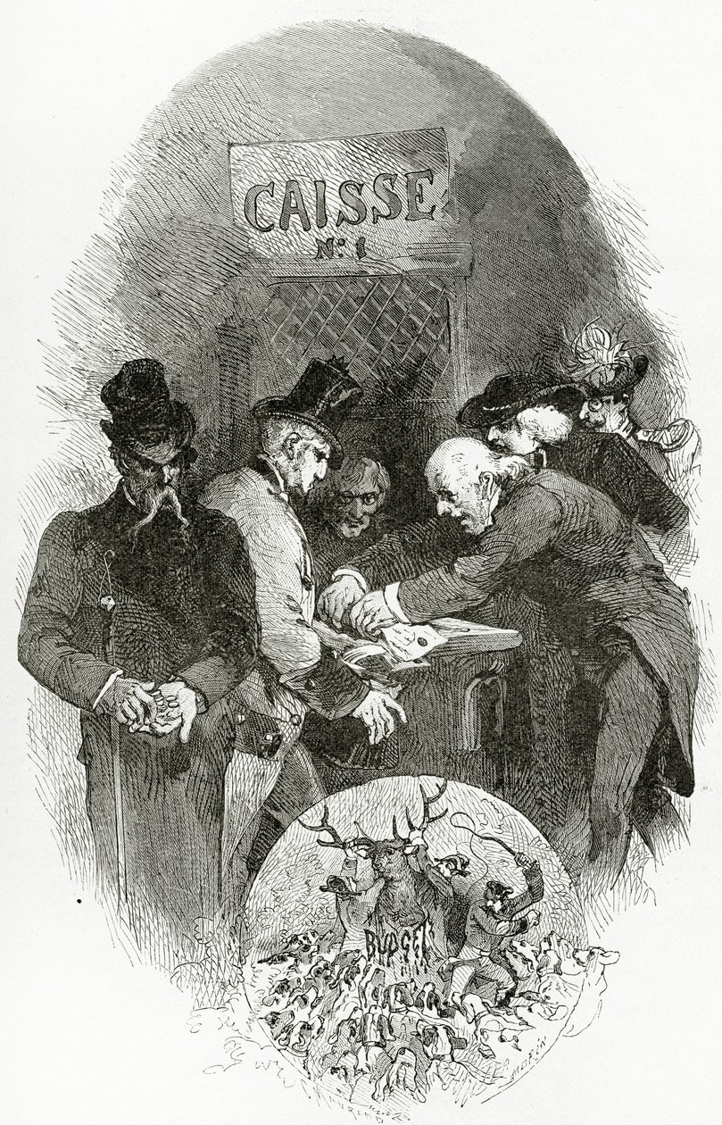 Emargement - Illustration from Napoleon le Petit by Edmond Morin
