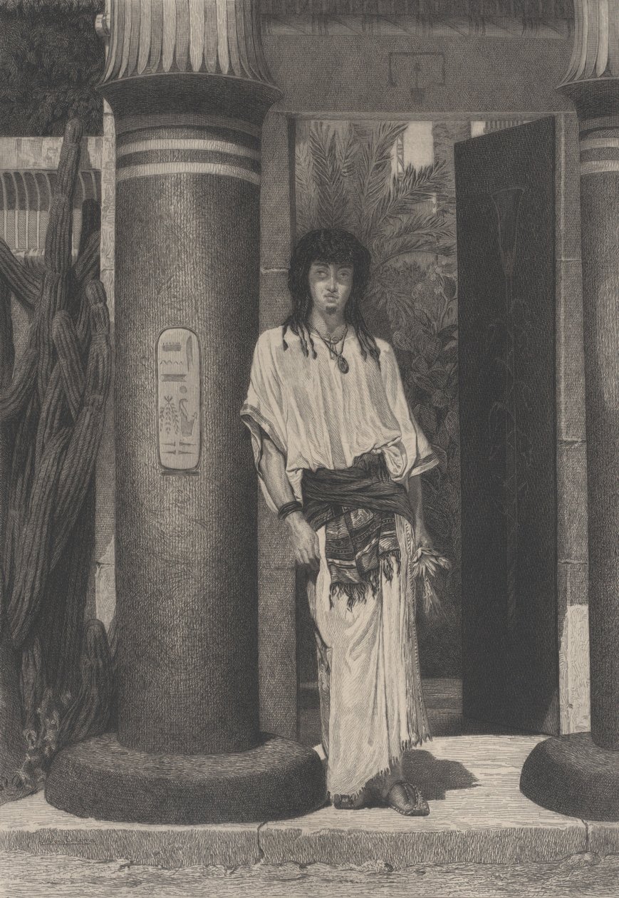 Egyptian at the Entrance to His Dwelling, from L