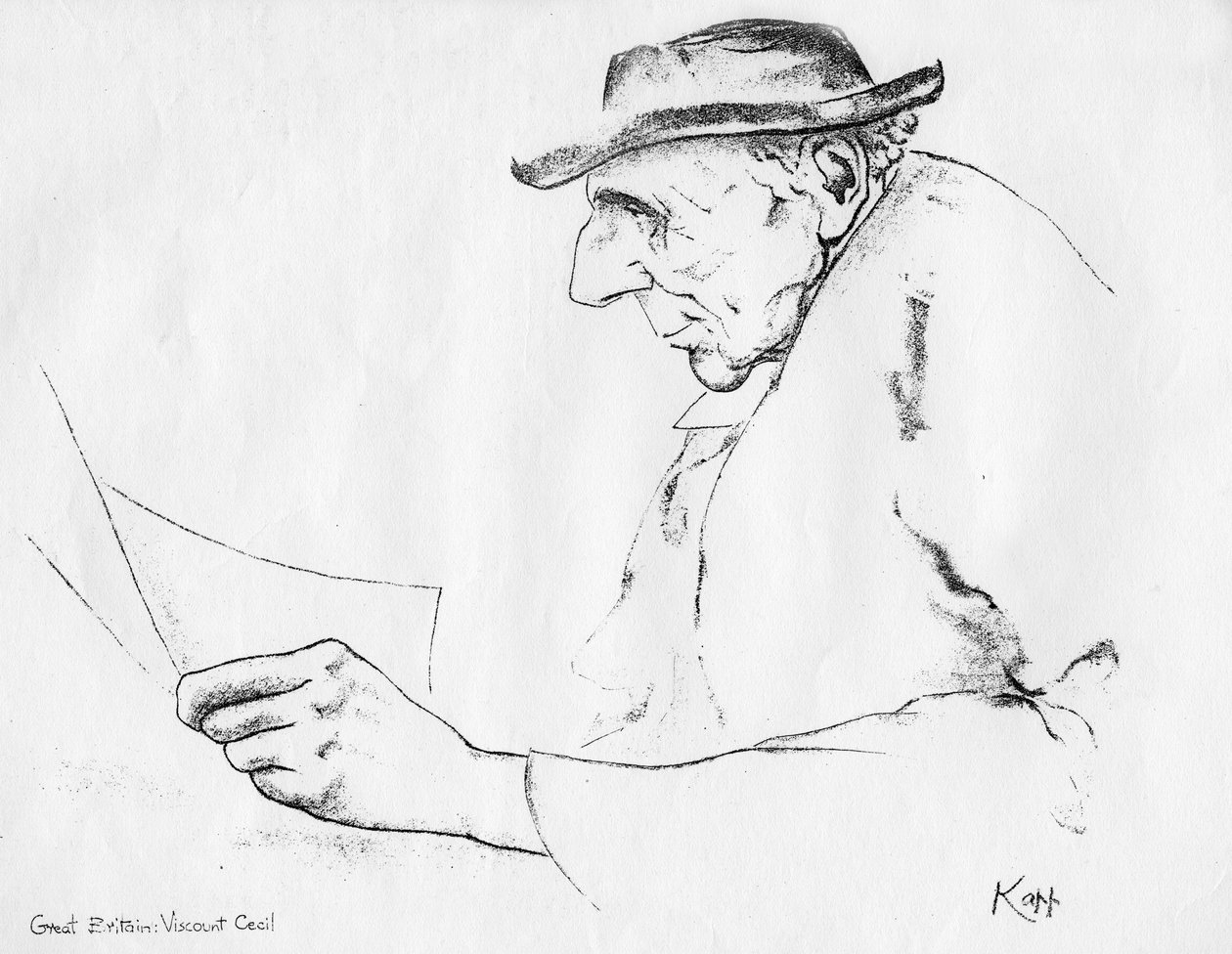 Viscount Cecil, British Statesman, 1935 by Edmond Xavier Kapp