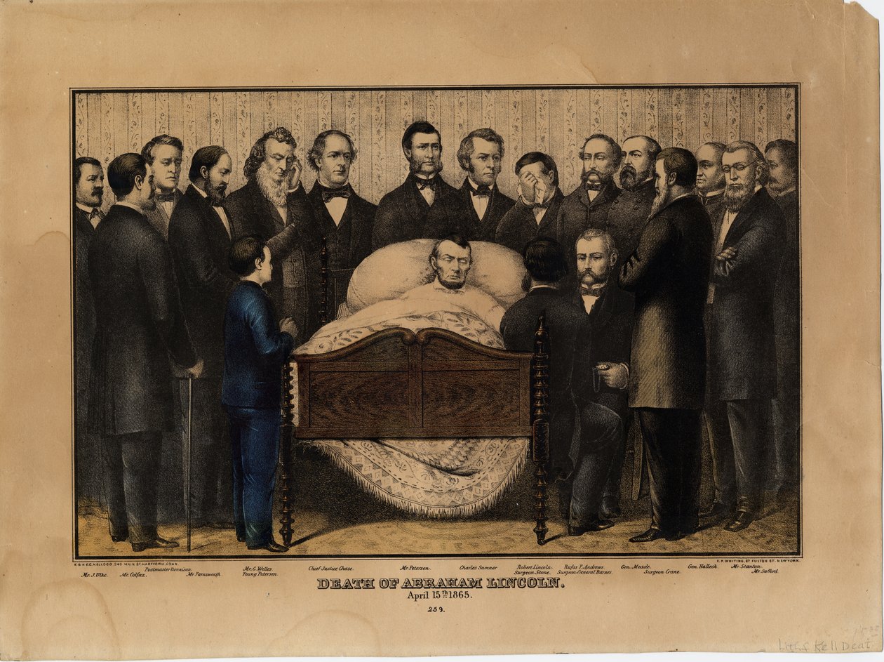 Death of Abraham Lincoln, 15th April 1865 by Edmund Burke Kellogg