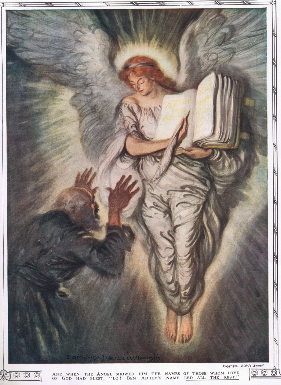 Abou Ben Adhem and the angel, from the 