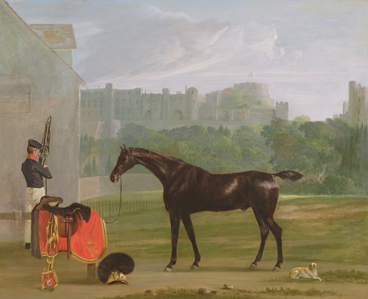 Outside the Guard House at Windsor by Edmund Bristow
