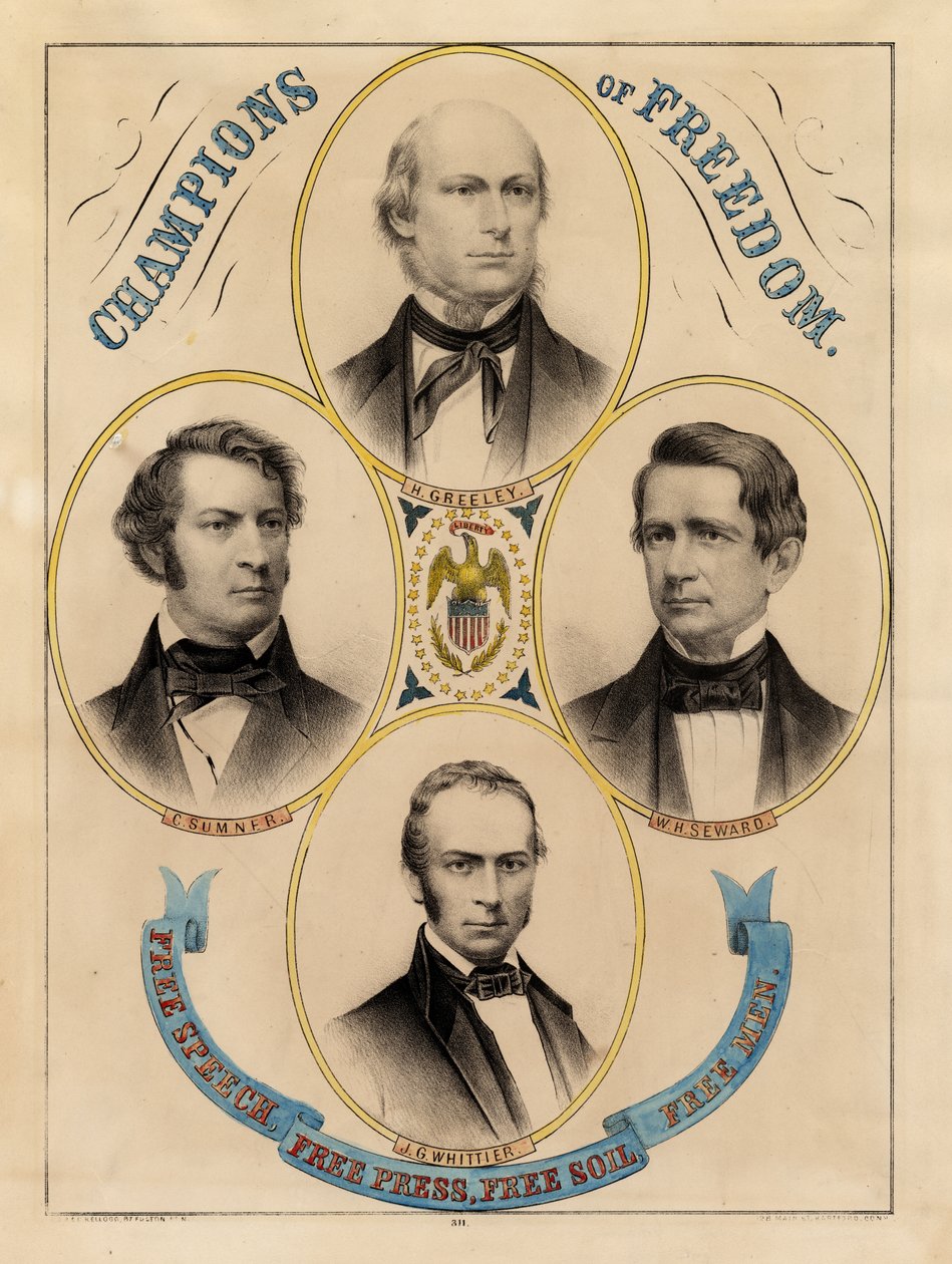 Champions of freedom, free speech, free press, free soil, freemen by Edmund Burke Kellogg