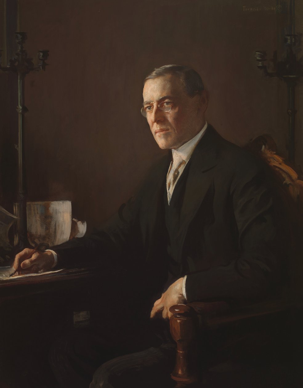 Woodrow Wilson, 1920-1921 by Edmund Charles Tarbell