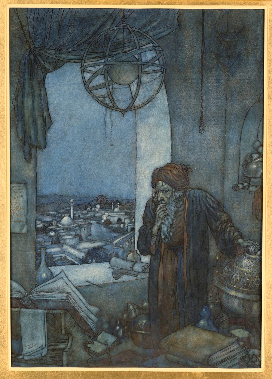 A Muezzin from the Tower of Darkness by Edmund Dulac