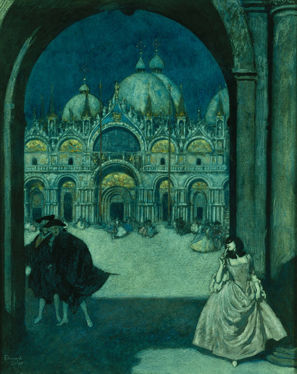 In the Piazza San Marco by Edmund Dulac