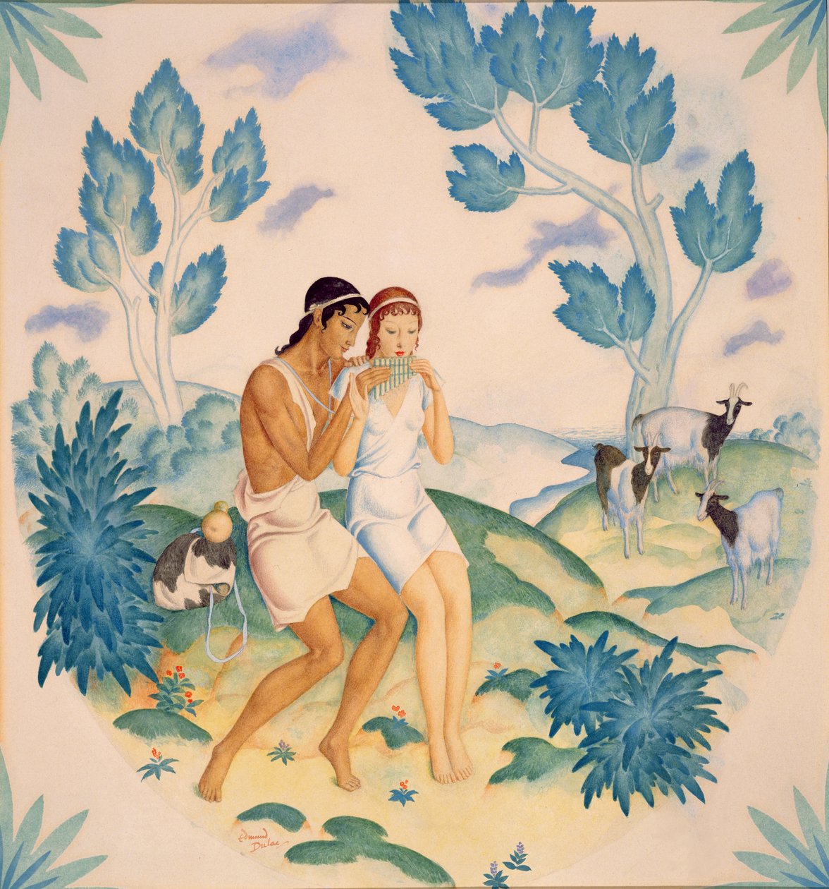 The Young Couple, Daphnis and Chloe by Edmund Dulac