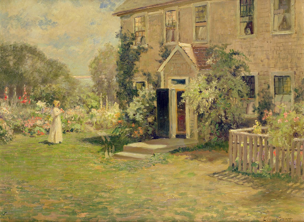 A New England Cottage by Edmund Henry Garrett