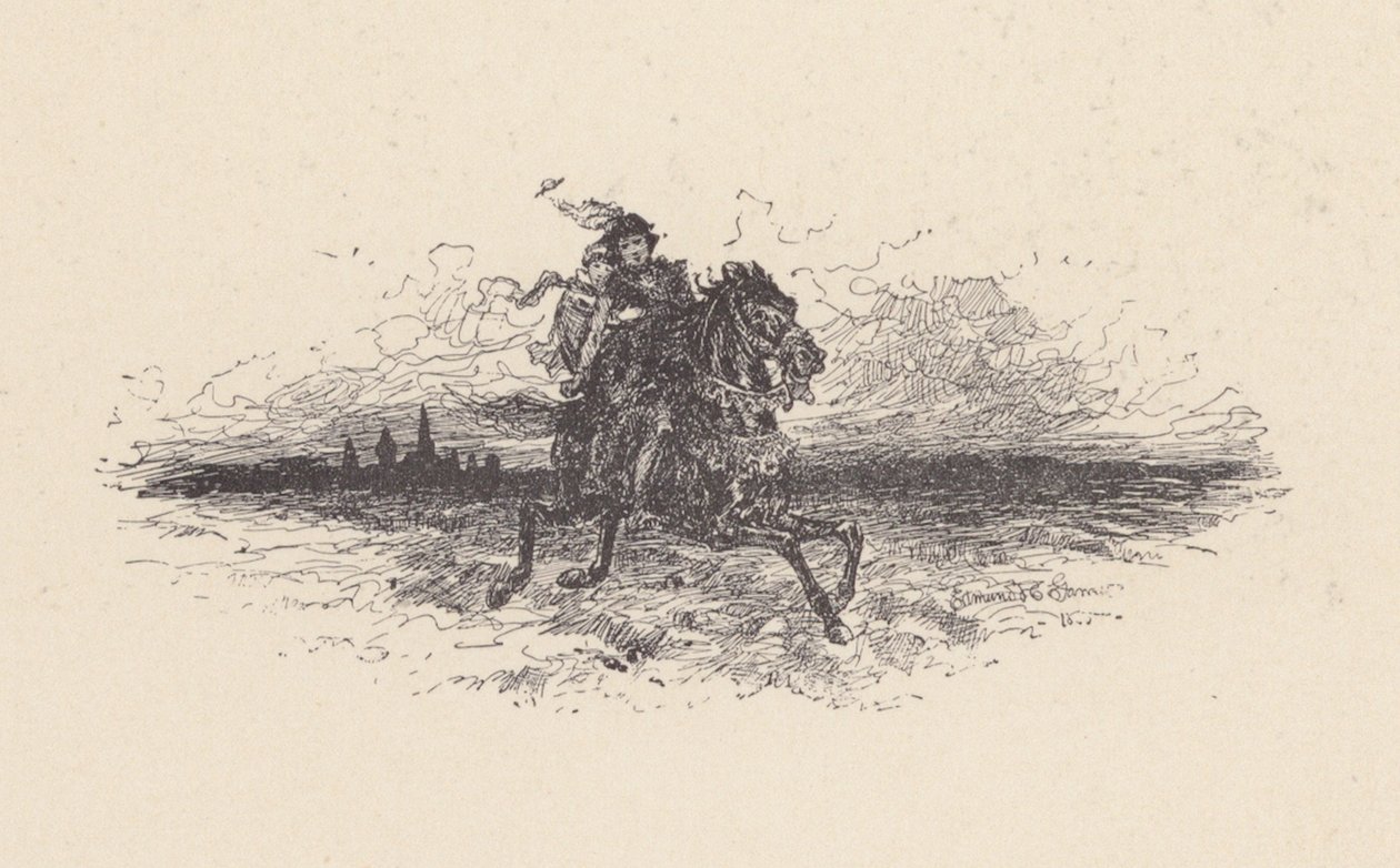 Illustration for The Eve of St Agnes by John Keats by Edmund Henry Garrett