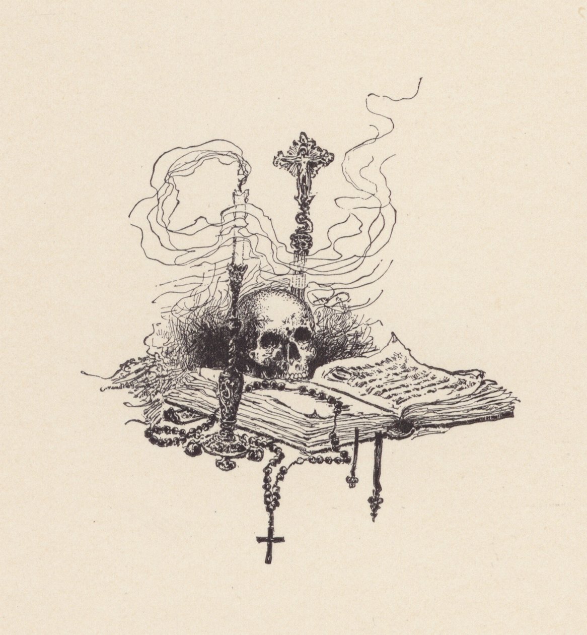 Illustration for The Eve of St Agnes by John Keats by Edmund Henry Garrett