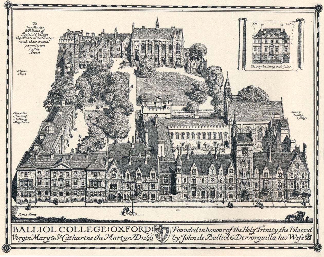 Balliol College, Oxford by Edmund Hort New