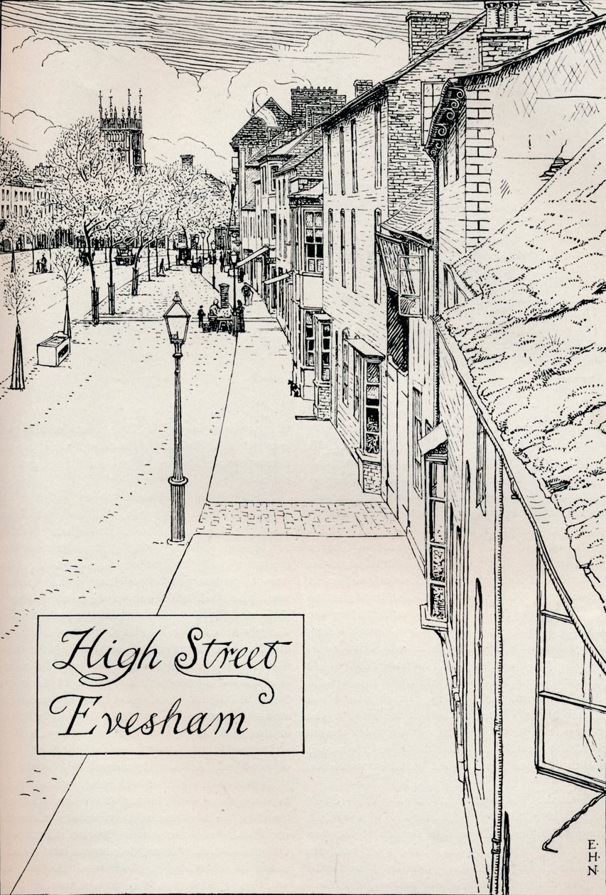 High Street Evesham by Edmund Hort New