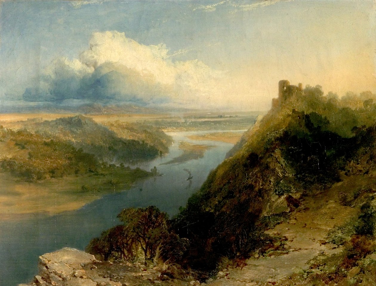 Arundel Castle, West Sussex, and Stream by Edmund John Niemann
