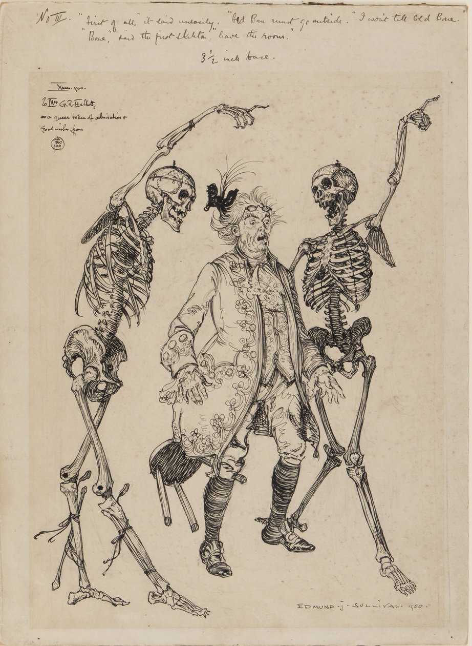 Old Bones must go outside, 1900 by Edmund Joseph Sullivan