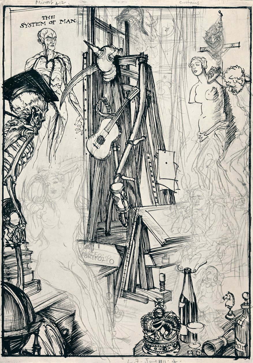 The Cartoonist - Stage IV, c1920 by Edmund Joseph Sullivan